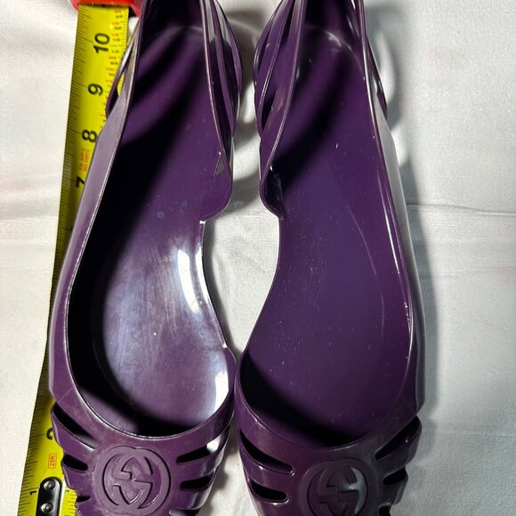 Gucci Purple Jelly Flats (approximately size 9) - Picture 12 of 14